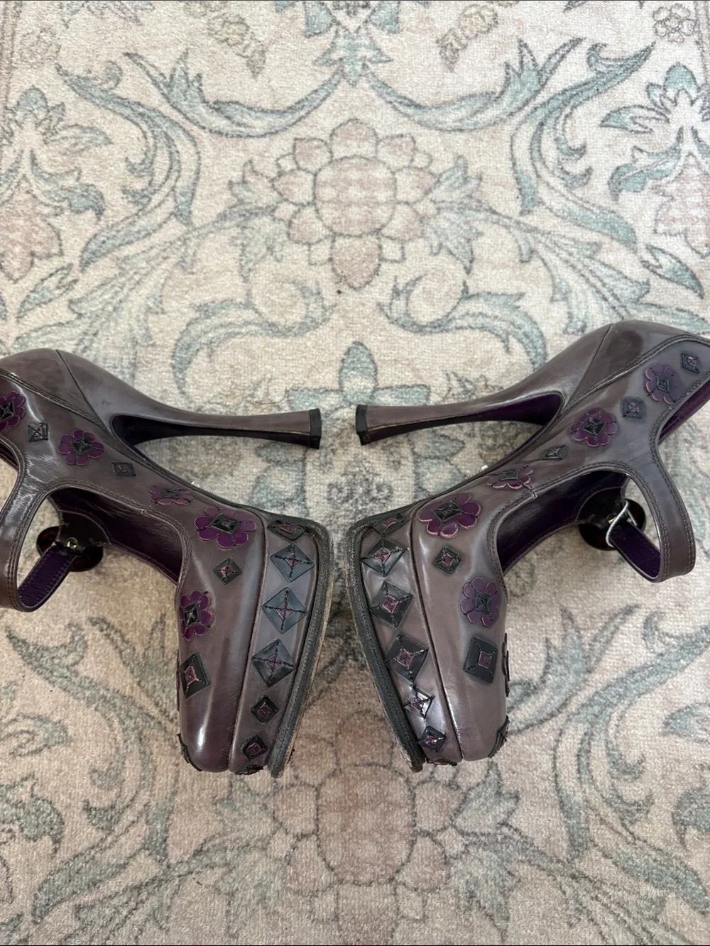Prada Mary Jane Platform leather shoes